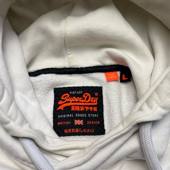 SuperDry Hoodie White - Picture 7 of 13